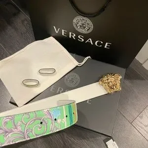 Versace Saffiano reversible belt Versace | Accessories | Versace Saffiano Reversible Belt  main image 3